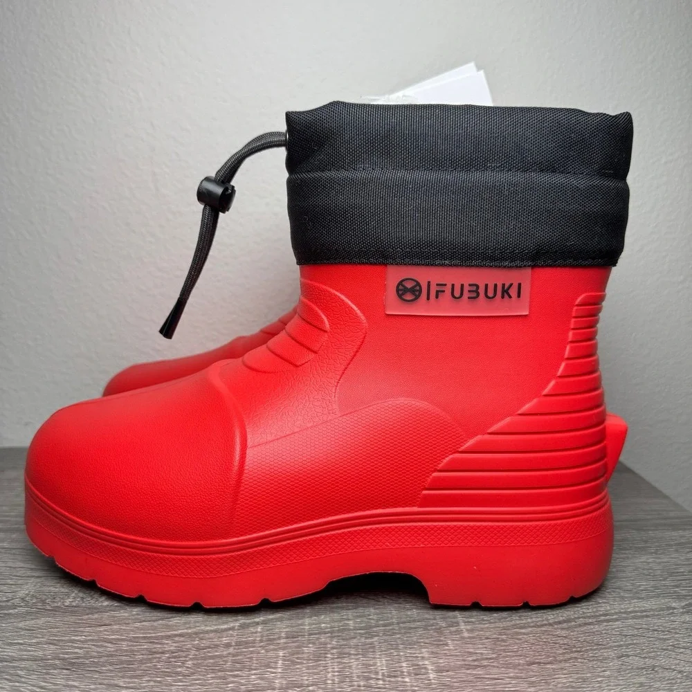 Fubuki Niseko 3.0 Low Snow Boots Red Waterproof Fishing Winter Boots Size 7